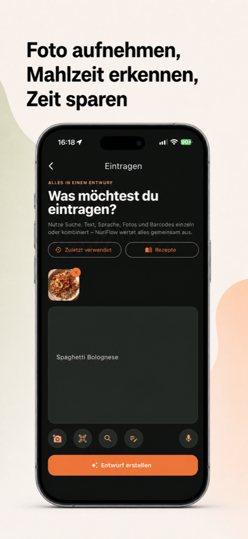 Mahlzeit per Foto erfassen